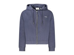 Športová Dámska Mikina so zipsom PEPE JEANS Modrá (Velkost XL, Farba Modrá)