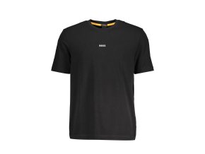 Štýlové Pánske Tričko s krátkym rukávom BOSS Čierna (Velkost 2XL, Farba Čierna)