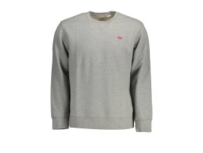 Športová Pánska Mikina bez zipsu LEVI&#039;S Šedá (Velkost 2XL, Farba Šedá)