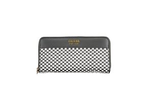 Praktická Dámska Peňaženka GUESS JEANS 21X11X3cm Čierna (Velkost UNI, Farba Čierna)