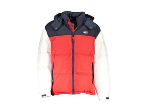 Kvalitná Pánska Páperová Zimná Bunda TOMMY HILFIGER Modrá (Velkost XS, Farba Modrá)