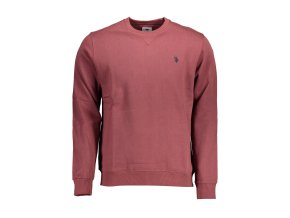 Športová Pánska Mikina bez zipsu U.S. POLO Fialová (Velkost 2XL, Farba Fialová)