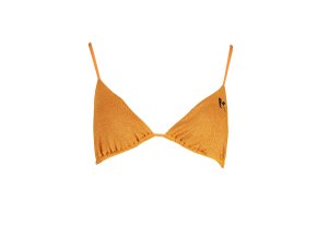 Štýlové Dámske Plavky KARL LAGERFELD BEACHWEAR vrchný diel Oranžová (Velkost XS, Farba Oranžová)