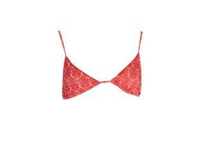 Štýlové Dámske Plavky KARL LAGERFELD BEACHWEAR vrchný diel Červená (Velkost XS, Farba Červená)