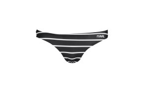 Štýlové Dámske Plavky KARL LAGERFELD BEACHWEAR spodný diel  Čierna (Velkost XS, Farba Čierna)