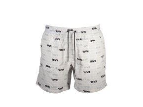 Štýlové Pánske Plavky KARL LAGERFELD BEACHWEAR Biela (Velkost S, Farba Biela)