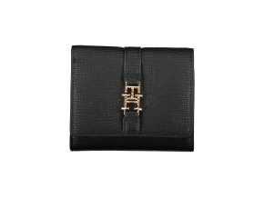 Praktická Dámska Peňaženka TOMMY HILFIGER 12X10X4cm Čierna (Velkost UNI, Farba Čierna)