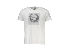 Štýlové Pánske Tričko s krátkym rukávom GIAN MARCO VENTURI Biela (Velkost 2XL, Farba Biela)