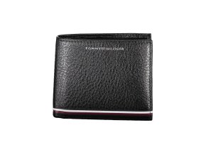 Praktická Pánska Peňaženka TOMMY HILFIGER 12X10X3cm Čierna (Velkost UNI, Farba Čierna)