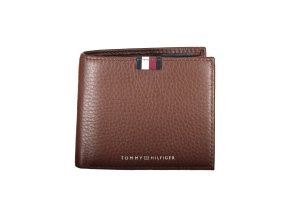 Praktická Pánska Peňaženka TOMMY HILFIGER 12X10X4cm Hnedá (Velkost UNI, Farba Hnedá)