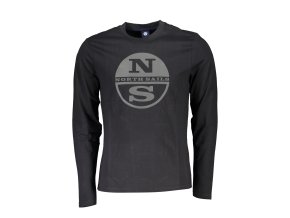 Štýlové Pánske Tričko s dlhým rukávom NORTH SAILS Čierna (Velkost 2XL, Farba Čierna)