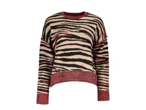 Elegantný Dámsky Sveter DESIGUAL Červená (Velkost XL, Farba Červená)