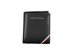 Praktická Pánska Peňaženka TOMMY HILFIGER 9.0X10.0X2.0cm Čierna (Velkost UNI, Farba Čierna)