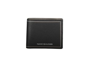 Praktická Pánska Peňaženka TOMMY HILFIGER 10.0X9.0X2.0cm Čierna (Velkost UNI, Farba Čierna)