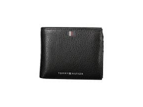 Praktická Pánska Peňaženka TOMMY HILFIGER 12.0X9.0X3.0cm Čierna (Velkost UNI, Farba Čierna)