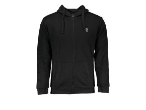 Športová Pánska Mikina so zipsom SERGIO TACCHINI Čierna (Velkost XL, Farba Čierna)