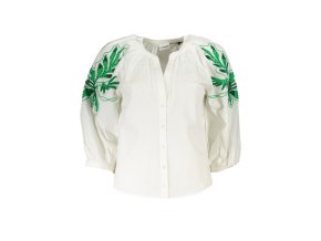 Elegantná Dámska Košeľa DESIGUAL Biela (Velkost XL, Farba Biela)