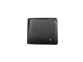 Praktická Pánska Peňaženka TOMMY HILFIGER 11.0X10.0X3.0cm Čierna (Velkost UNI, Farba Čierna)