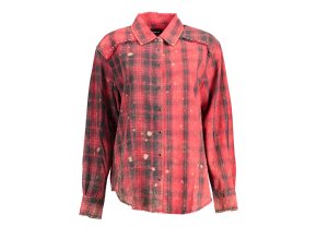 Elegantná Dámska Košeľa DESIGUAL Červená (Velkost 2XL, Farba Červená)