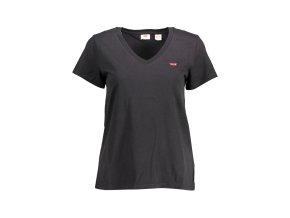 Štýlové Dámske Tričko s krátkym rukávom LEVI&#039;S Čierna (Velkost XS, Farba Čierna)