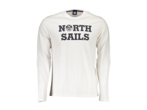 Štýlové Pánske Tričko s dlhým rukávom NORTH SAILS Biela (Velkost 3XL, Farba Biela)