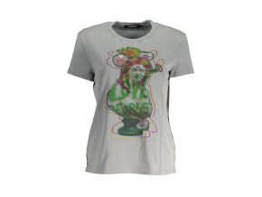 Štýlové Dámske Tričko s krátkym rukávom DESIGUAL Šedá (Velkost 2XL, Farba Šedá)