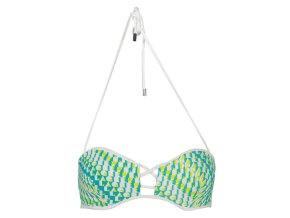 Štýlové Dámske Plavky KARL LAGERFELD BEACHWEAR vrchný diel Zelená (Velkost S, Farba Zelená)