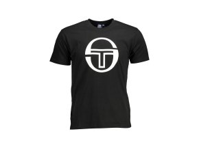 Štýlové Pánske Tričko s krátkym rukávom SERGIO TACCHINI Čierna (Velkost XL, Farba Čierna)