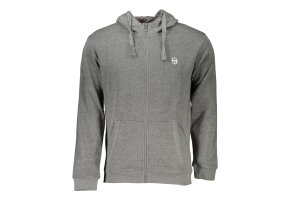 Športová Pánska Mikina so zipsom SERGIO TACCHINI Šedá (Velkost 2XL, Farba Šedá)