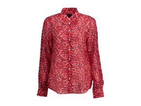 Elegantná Dámska Košeľa GANT Červená (Velkost 38, Farba Červená)