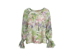 Elegantná Dámska Košeľa KOCCA Zelená (Velkost S, Farba Zelená)