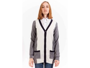 Elegantný Dámsky Kardigan GANT Šedá (Velkost XS, Farba Šedá)