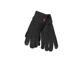 Kvalitné Pánske Rukavice RALPH LAUREN Čierna (Velkost UNI, Farba Čierna)