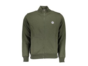 Športová Pánska Mikina so zipsom NORTH SAILS Zelená (Velkost XL, Farba Zelená)