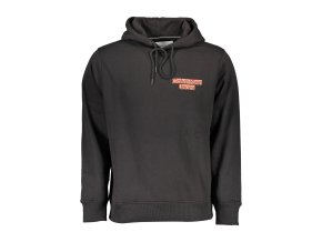 Športová Pánska Mikina bez zipsu CALVIN KLEIN Čierna (Velkost XL, Farba Čierna)