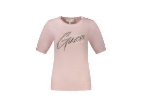 Elegantný Dámsky Pulóver GUESS JEANS Ružová (Velkost M, Farba Ružová)