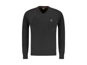 Elegantný Pánsky Pulóver BOSS Čierna (Velkost S, Farba Čierna)