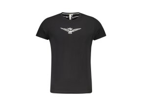 Štýlové Pánske Tričko s krátkym rukávom ACCADEMIA MILITARE Čierna (Velkost 2XL, Farba Čierna)