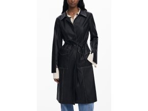 Desigual Cappotto Donna Nero Čierna (Velkost M, Farba Čierna)