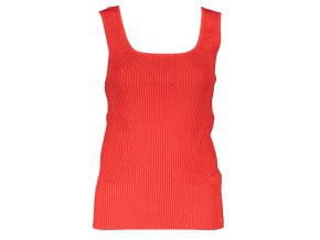 Štýlové Dámske Tričko bez rukávov TOMMY HILFIGER Červená (Velkost S, Farba Červená)