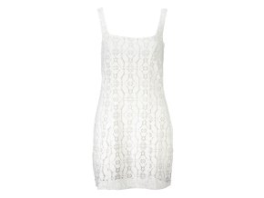 Štýlové Dámske Šaty DESIGUAL Biela (Velkost XL, Farba Biela)