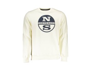 Športová Pánska Mikina bez zipsu NORTH SAILS Biela (Velkost 2XL, Farba Biela)