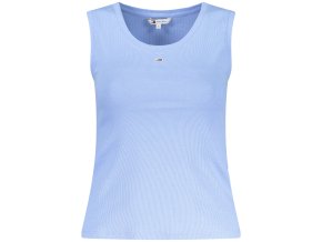 Štýlové Dámske Tričko bez rukávov TOMMY HILFIGER Modrá (Velkost XS, Farba Modrá)