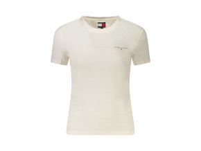 Štýlové Dámske Tričko s krátkym rukávom TOMMY HILFIGER Biela (Velkost XL, Farba Biela)
