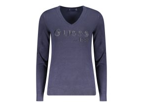 Elegantný Dámsky Pulóver GUESS JEANS Modrá (Velkost 2XL, Farba Modrá)