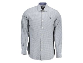 Elegantná Pánska Košeľa U.S. POLO Modrá (Velkost 2XL, Farba Modrá)