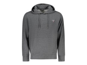 Športová Pánska Mikina so zipsom ACCADEMIA MILITARE Šedá (Velkost 4XL, Farba Šedá)