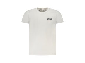 Štýlové Pánske Tričko s krátkym rukávom ACCADEMIA MILITARE Biela (Velkost 3XL, Farba Biela)