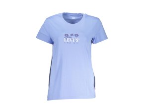 Štýlové Dámske Tričko s krátkym rukávom LEVI&#039;S Modrá (Velkost XL, Farba Modrá)