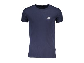 Štýlové Pánske Tričko s krátkym rukávom CAVALLI CLASS Modrá (Velkost 2XL, Farba Modrá)